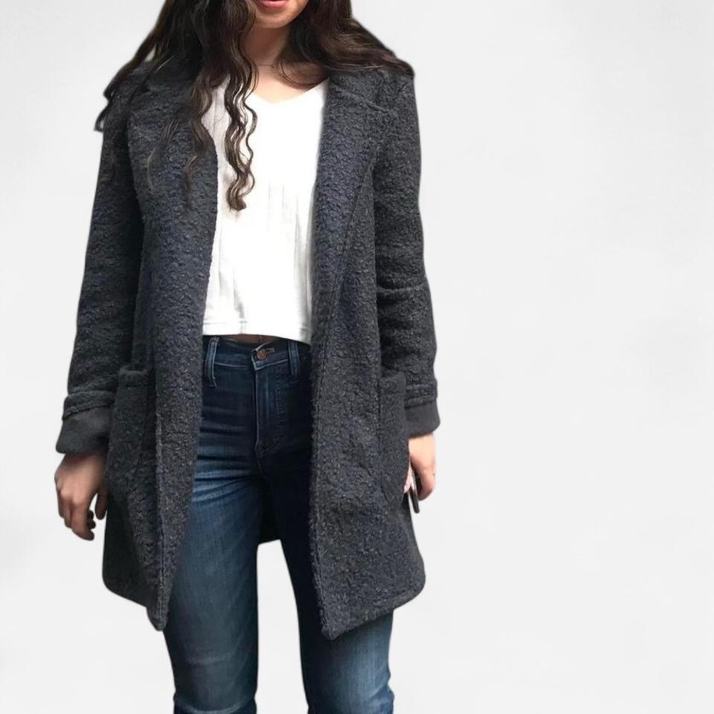 Grey trench coat